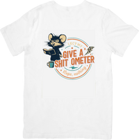 Thumbnail for Give A Shitometer Raccoon T-Shirt | Funny Retro Animal Graphic Tee