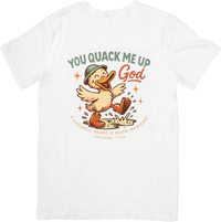 Thumbnail for You Quack Me Up God Duck T-Shirt | Funny Christian Bible Verse Graphic Tee | Faith Gift