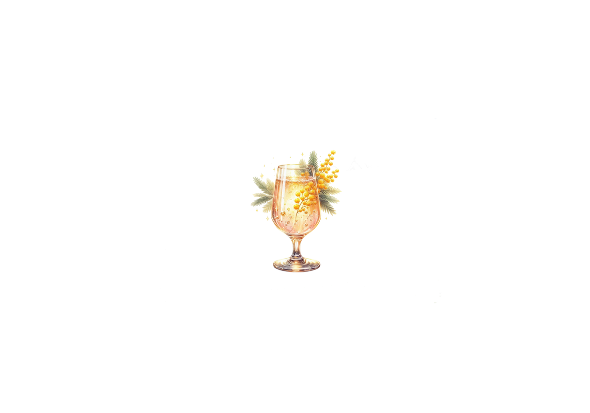 Mimosa Cocktail Throw Pillow | Watercolor Champagne Glass Decorative Pillow | Brunch Bar Gift