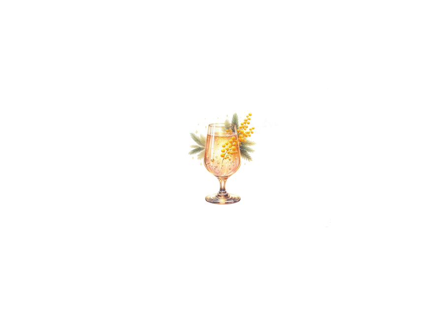 Mimosa Cocktail Throw Pillow | Watercolor Champagne Glass Decorative Pillow | Brunch Bar Gift