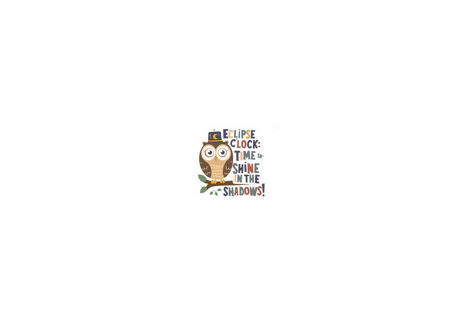 Eclipse Owl Throw Pillow | Time To Shine In The Shadows Decorative Pillow | Night Owl Gift