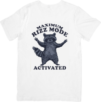 Thumbnail for Maximum Rizz Mode Activated Raccoon T-Shirt | Funny Vintage Animal Graphic Tee