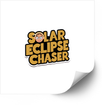 Thumbnail for Solar Eclipse Chaser Sticker | Funny Retro Astronomy Event Vinyl Decal