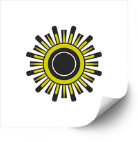 Thumbnail for Bold Sun Burst Sticker | Minimalist Geometric Sun Vinyl Decal