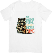Thumbnail for The Evidence Is Gone Raccoon T-Shirt | Funny Retro Animal Graphic Tee