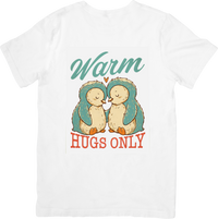 Thumbnail for Warm Hugs Only Hedgehog T-Shirt | Cute Boho Animal Graphic Tee | Valentine Gift