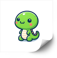 Thumbnail for Cute Little Dinosaur Sticker | Kawaii Kawaii Dino Vinyl Decal