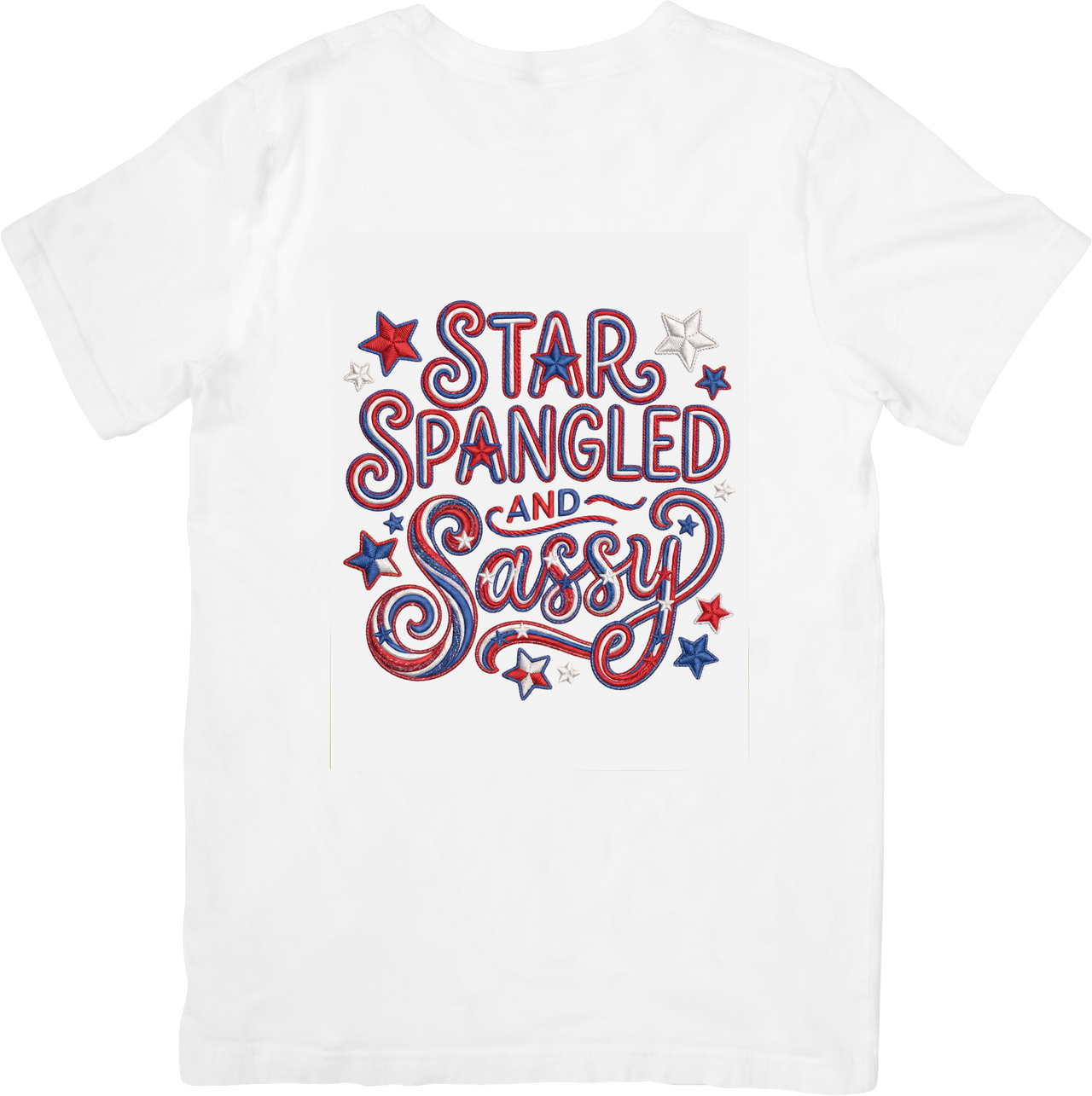Star Spangled and Sassy T-Shirt | Patriotic Fourth of July Graphic Tee | Independence Day Gift