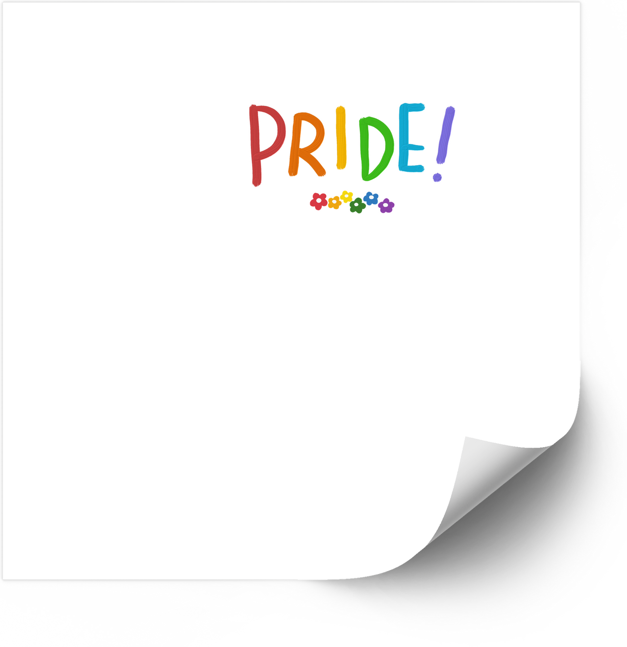 Pride Rainbow Sticker | Colorful Cute LGBTQ Celebration Vinyl Decal