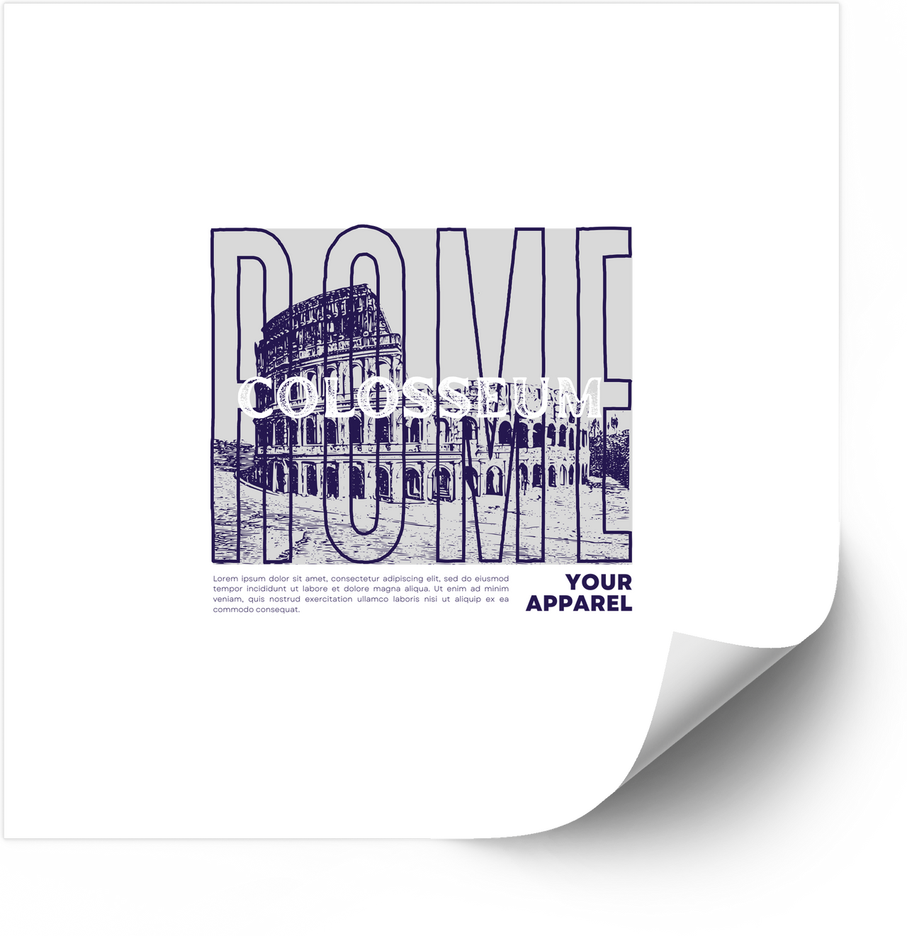 Rome Colosseum Sticker | Minimalist Travel Italy Architecture Vinyl Decal