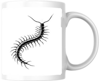 Thumbnail for Centipede Mug | Realistic Black Bug Coffee Mug | Creepy Insect Lover Gift