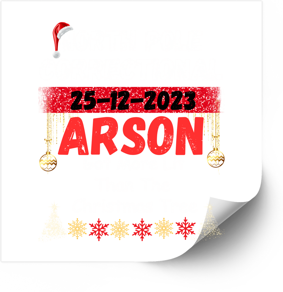 Christmas Name Date Sticker | Festive Holiday Personalized Vinyl Decal