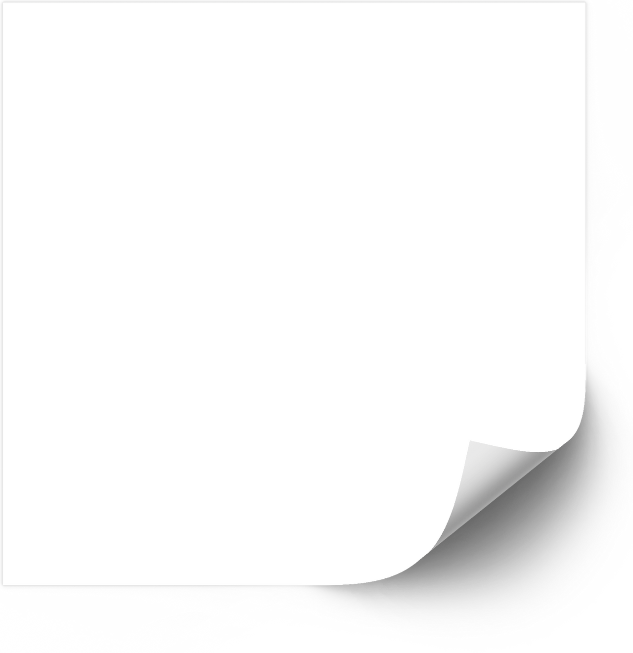 Blank White Sticker | Minimalist Clean Design Vinyl Decal
