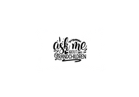 Thumbnail for Ask Me About My Grandchildren Throw Pillow | Hand-Lettered Quote Decorative Pillow | Grandparent Gift