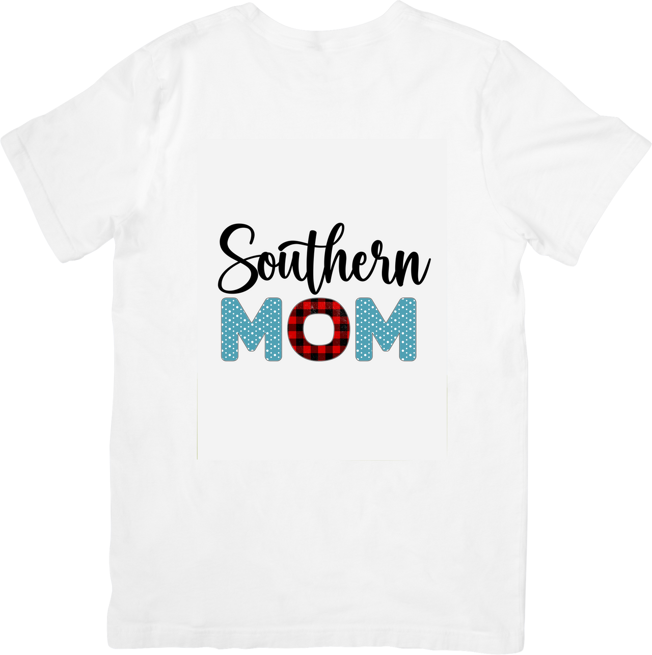 Southern Mom T-Shirt | Retro Plaid Country Mom Life Graphic Tee | Mother's Day Gift