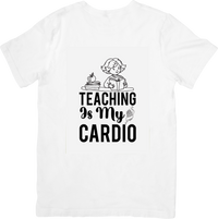 Thumbnail for Teaching Is My Cardio T-Shirt | Funny Minimalist Teacher Graphic Tee | Teacher Gift