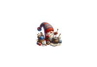 Thumbnail for Knitting Gnome Throw Pillow | Cozy Yarn Crafting Decorative Pillow | Knitter Gift
