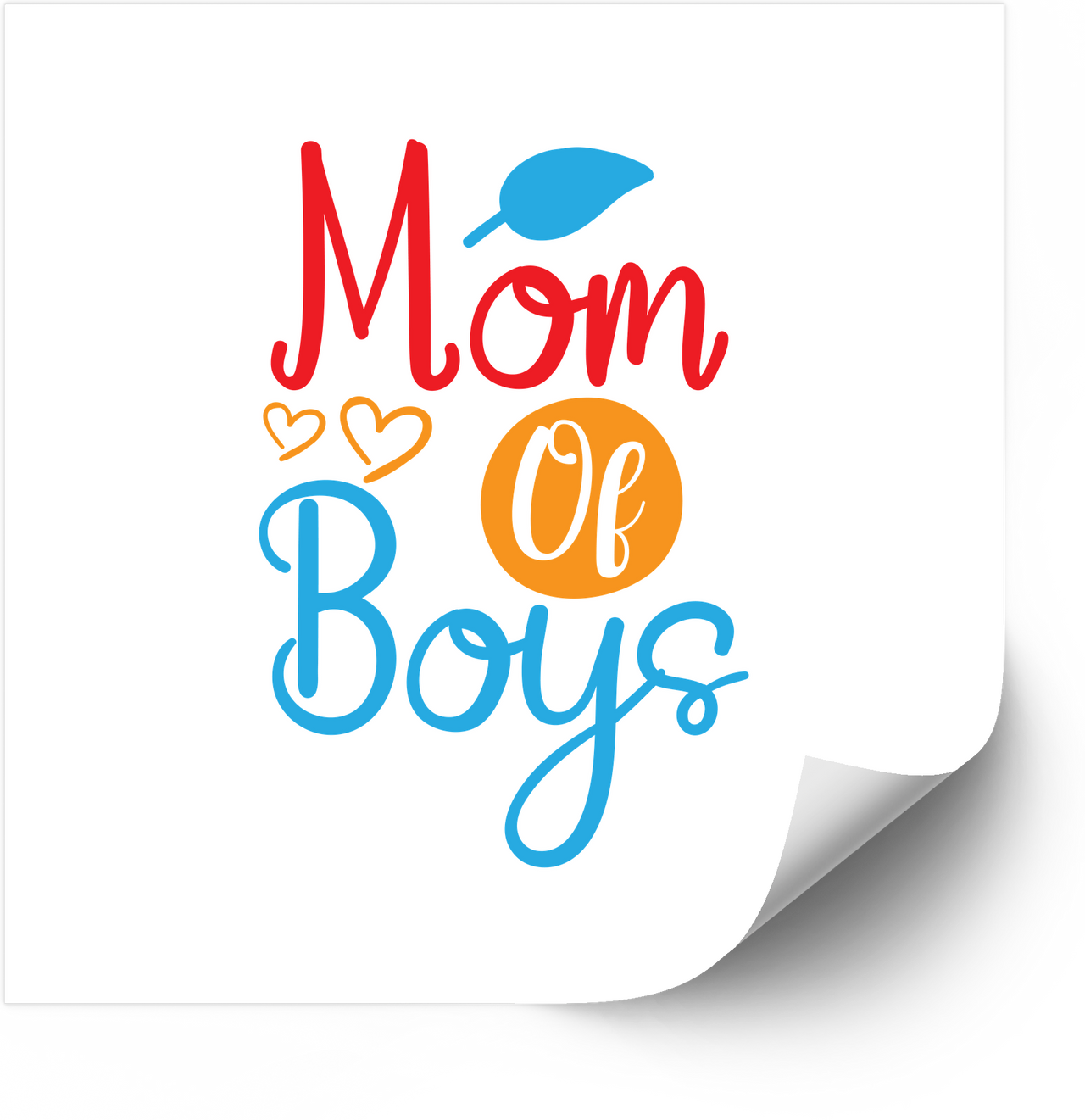 Mom of Boys Sticker | Cute Colorful Funny Mom Life Vinyl Decal