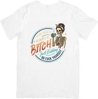 Thumbnail for Skeleton Coffee Babe T-Shirt | Retro Funny Skull Graphic Tee